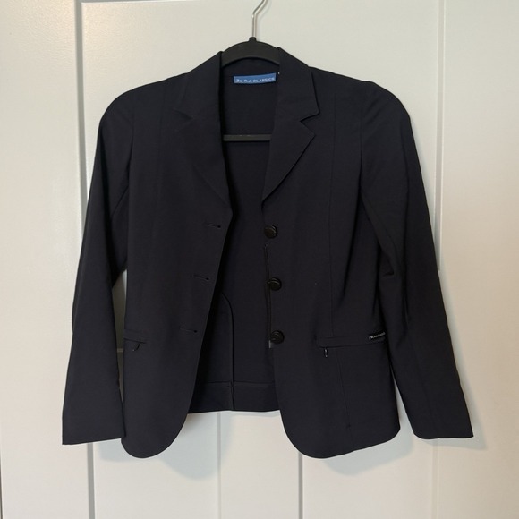 NEW RJ Classics Navy Sloane Show Coat Womens Size 10R Equestrian Horse $189 - Picture 2 of 7